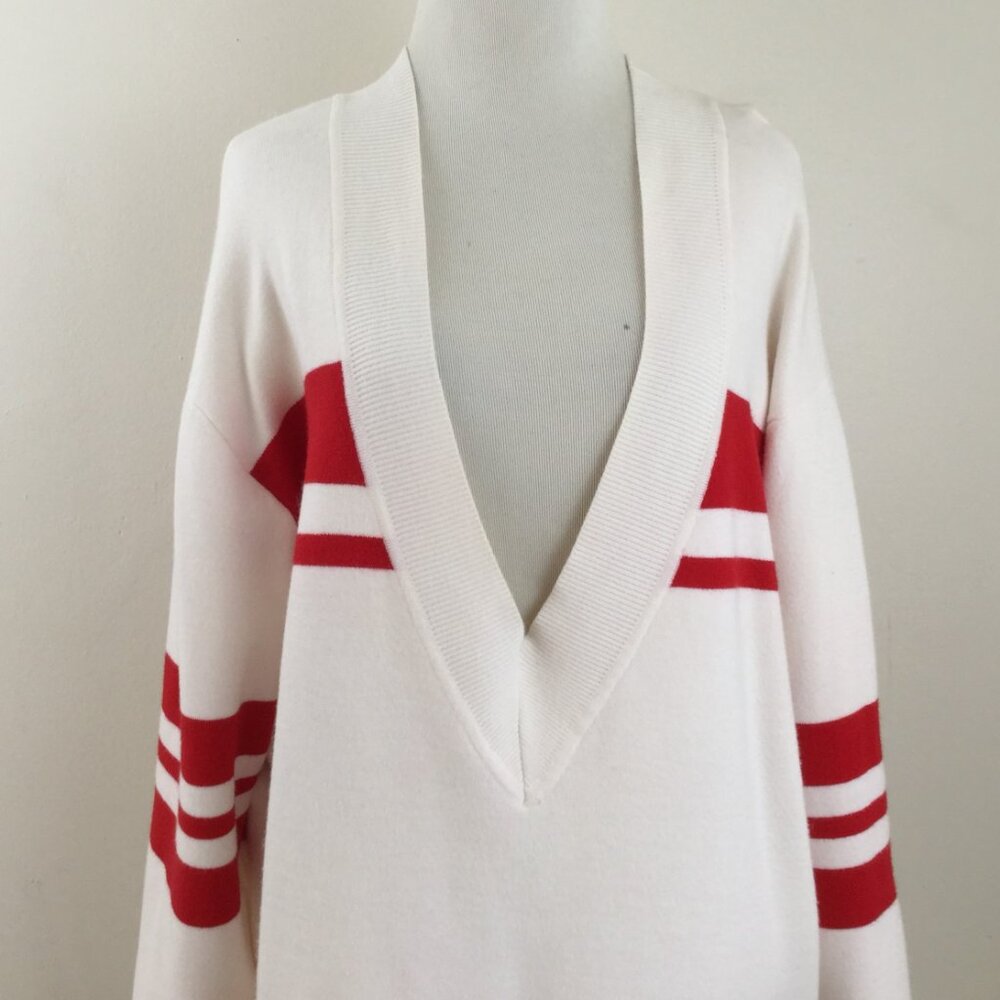 Sandro Paris Deep V-Neck Sweater s - Picture 3 of 11